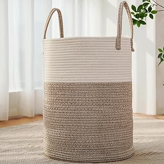 JMvicyroam Large Woven Laundry Basket Hamper