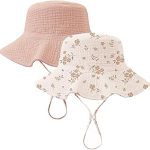 Konssy 2 Muslin Baby Sun Hat