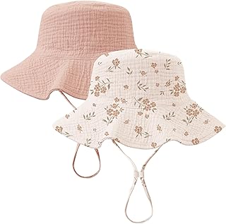 Konssy 2 Muslin Baby Sun Hat