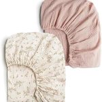 Konssy Muslin Crib Sheets Girl Boy