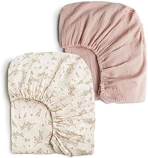 Konssy Muslin Crib Sheets Girl Boy
