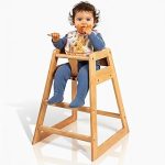 LA Baby Wooden High Chair
