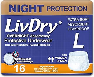 LivDry Adult Diapers Large Incontinence Underwear