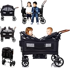 Luxury Wagon Stroller 2 Kids &