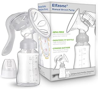 Manual Breast Pump Adjustable Suction Silicone