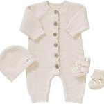 Organic Cotton Baby Sweater Knit Romper