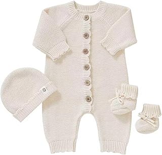 Organic Cotton Baby Sweater Knit Romper