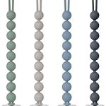 Pacifier Clips Silicone 4-Pack Holder Clip