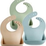 PandaEar 3 Silicone Baby Bibs Waterproof