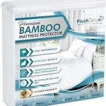 PlushDeluxe Premium Bamboo Mattress Protector
