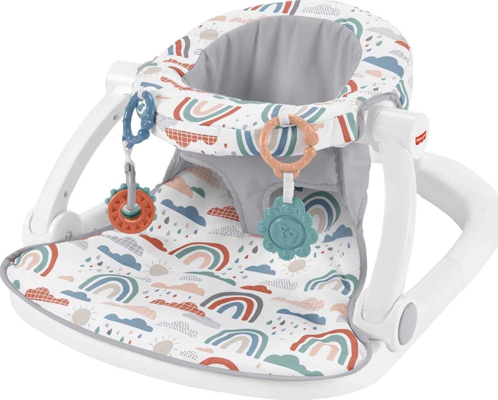 Fisher-Price Portable Sit-Me-Up Baby Floor Seat with Developmental Toy