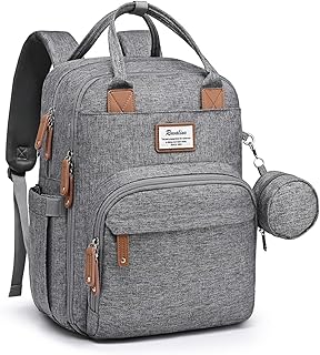 RUVALINO Diaper Bag Backpack-Multifunction Travel Baby