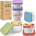 SANEXC 6 Oz Stainless Steel Snack