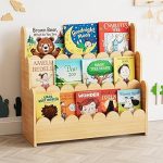SpaceAid 3-Tier Scalloped Bookshelf