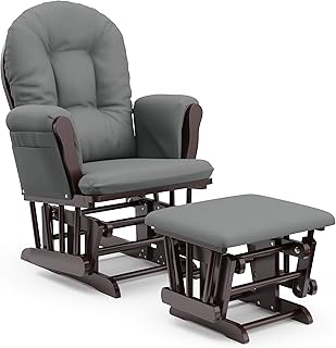 Storkcraft Premium Hoop Glider & Ottoman
