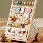 Tiny Land Wooden Baby Walker Adjustable