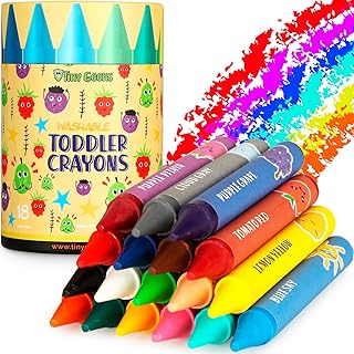 TinyGeeks Jumbo Crayons (18 Colors)