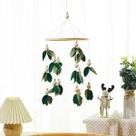 Wenqik Crib Mobile Nursery Green Leaf