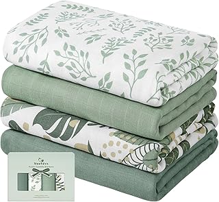 Yoofoss Muslin Swaddle Blankets