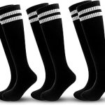 ZXOLDZX 3 Pairs Kids Soccer Socks