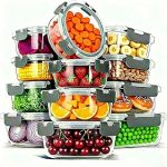 12 Glass Food Storage Container Lids