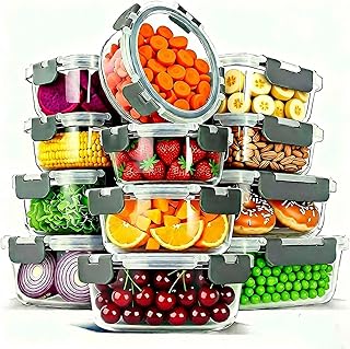 12 Glass Food Storage Container Lids