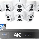 【121°Wide View+4K HD】 Hiseeu 4K Security