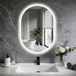 20x28 LED Bathroom Mirror Lights Oval