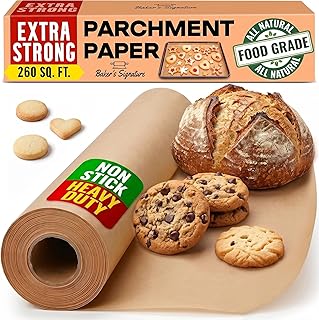 260 Sq.Ft Unbleached Parchment Paper Baking