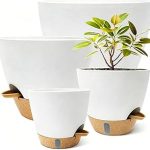 4-Pack Large Self Watering Pots Indoor