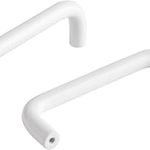 5 Bright White Cabinet Pulls 3.8
