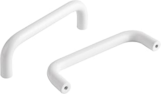 5 Bright White Cabinet Pulls 3.8