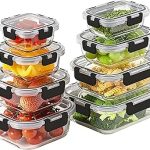 8 Borosilicate Glass Food Storage Containers