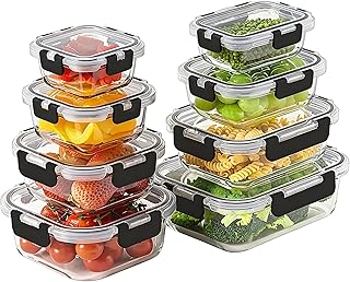 8 Borosilicate Glass Food Storage Containers
