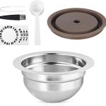 80ml/2.7oz Double Espresso Stainless Steel Reusable