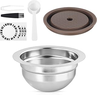 80ml/2.7oz Double Espresso Stainless Steel Reusable