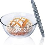 Ajrwiiy Large Glass Bowl Sourdough Bread