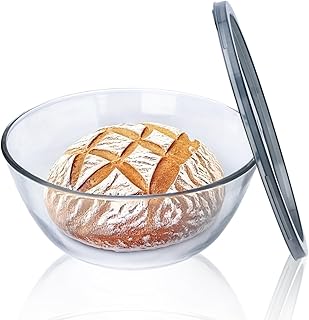 Ajrwiiy Large Glass Bowl Sourdough Bread
