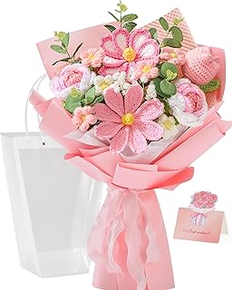Alecono Crochet Flower Bouquet
