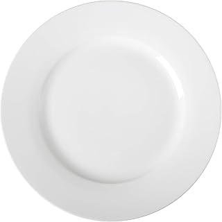 Amazon Basics 6-Piece White Dinner Plate