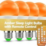 Amber Sleep Light Bulbs 1600K Remote