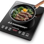 AMZCHEF Portable Induction Cooktop 20 Temperature