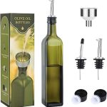 AOZITA 17oz Glass Olive Oil Bottle
