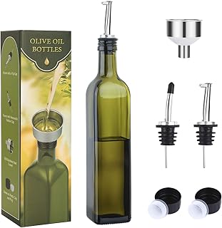 AOZITA 17oz Glass Olive Oil Bottle