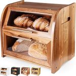 Arise Stylish Acacia Bread Box Kitchen