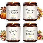 Auelife Fall Candle 4 Scented Candles