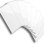 AULIGET 100-Piece Polished White Thick PVC