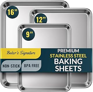 Baker’s Signature Stainless Steel Cookie Sheet