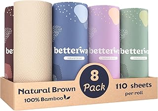 Betterway Bamboo Natural Brown Paper Towels