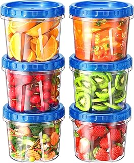BiuLeon 6 Pack-24 oz Freezer Storage